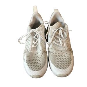 Nike Air Max 270 Unisex White Sneakers‎ Size 7Y Athletic Casual